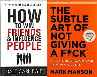 Combo Set Of 2 Books (How To Win Friends + The Subtle Art Of Not Giving A Fck) • $34.72