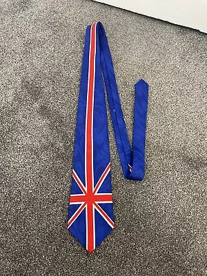 Mens Great Britain Tie Necktie Neck GB UK Union Jack British Flag 100% SILK • £14.99