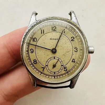 ULTRA RARE HUBER Watch Parts/REPAIR MILITARY GERMANY Vtg Wrist Old CLASSIC • $502.16