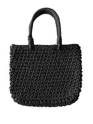 Zara Basic Collection Tote Bag Purse Black Size Medium 11x13 Good Condition • $26.21