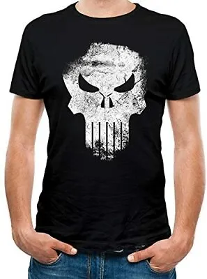 £9.95 • Buy Official Marvel Comics PUNISHER Distressed Skull Logo Unisex T-Shirt Tee NEW