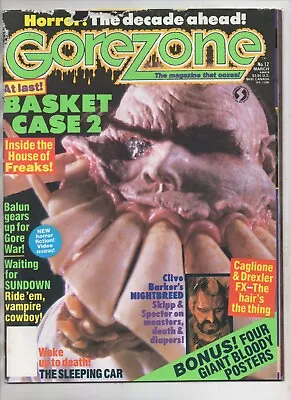 $9.75 • Buy GOREZONE ~Issue 12~ *Basket Case 2 / Nightbreed + 4 Posters** Free P&P