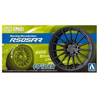 Aoshima 1/24 Enkei RS05RR 18inch Tire & Wheel Set Scale Model Car #06119 • $13.35