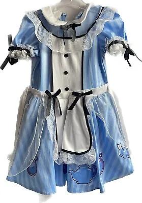 Chasing Fireflies Disney Girls Sz 10/11 Alice In Wonderland Costume Dress  Euc • $19.99
