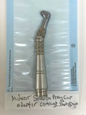 1) MIDWEST SCREW ON PROPHY ANGLE  SLOW SPEED DENTAL ATTACHMENT Shorty Rhino • $99.99