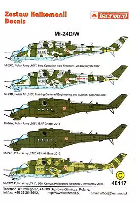 Techmod Decals 1/48 MIL Mi-24D/W HIND Russian Attack Helicopter • $9.99