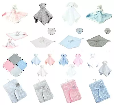 Baby Dimple Blanket Comforter Taggie Set  Mix & Match   Soft Toy Gift Soft Touch • £10.85