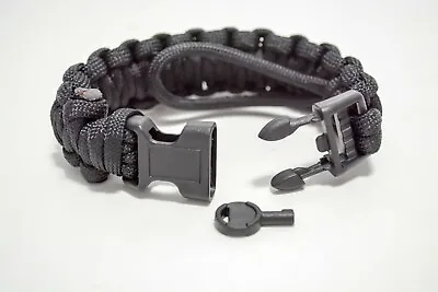 Military/Law Enforcement Adjustable Survival Paracord Bracelet W/Handcuff Key • $14.34