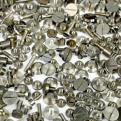 100 Watch Screws Pocket Wrist Parts Watchmaker Repair Assorted Job Lot Steampunk • $17.99