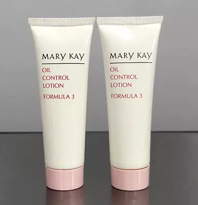 2X Mary Kay Oil Control Lotion Formula 3 For Oily Sensitive Skin 1 Oz Nos (#m1 • $20