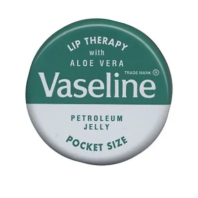 Vaseline Lip Therapy With Aloe Vera Petroleum Jelly Pocket Size .7 Oz (Pac... • $10.01