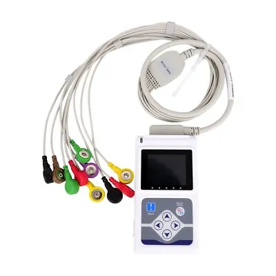 CONTEC  TLC5000 12 Channel ECG Dynamic Holter EKG Monitor System+Software 24H • $499