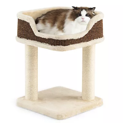 Cat Tree Multi-Level Cat Tower W/ Scratching Posts & Large Plush Perch • $999