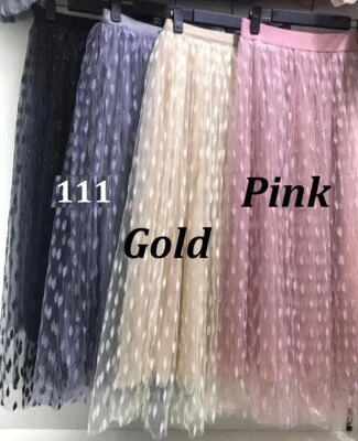 £7.77 • Buy  Women High Waist Mesh Tutu Maxi SKIRT Sheer Net Tulle Pleated A Line Long Dress