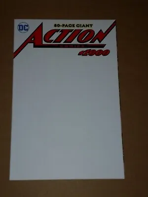 Action Comics #1000 Blank Variant Nm (9.4 Or Better) 80 Page Giant June 2018 Dc • £10.95