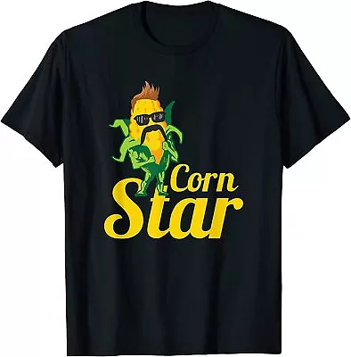 NEW LIMITED Funny Corn Star Sunglasses Mustache Maize T-Shirt • $21.61