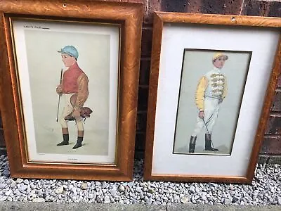 Vintage Framed Horse Racing Jockey Prints Vanity Fair Frank Whootton • £19.99