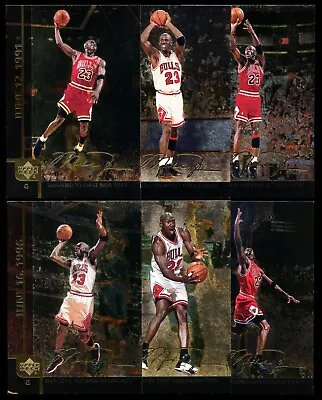 1999 Upper Deck Gatorade Oversize Michael Jordan Set #1-6 • $14.99