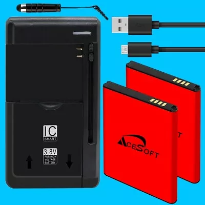 Spare 2 X 2060mAh Battery USB Charger F Samsung Galaxy Nexus I9250 I9250M I9250T • $49.38