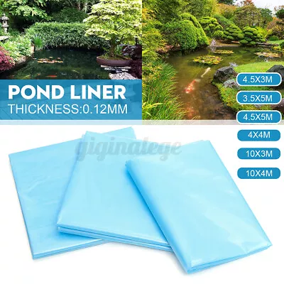 £39.62 • Buy 10/5m Garden Strong Fish Pond Liners Blue Garden Pool Membrane Film Reinforced