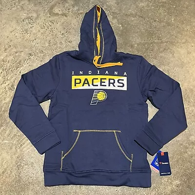 Fanatics Indiana Pacers Mens Hoodie Medium Basketball Sweatshirt Blue • $31.04