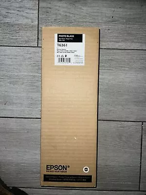 Sealed Genuine Exp 11/2021 Epson T6361 Photo Black Ink Cartridge Pro 7900 9900 • $54.99