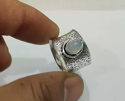 Moonstone  Ring 925  Silver Jewelry  Handmade  Ring Beautiful  Gift For Women • $19