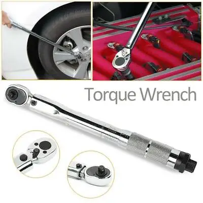5-25NM Two-way Torque Wrench Bike 1/4 Square Drive Repair Spanner Key Hand Tool • $21.89