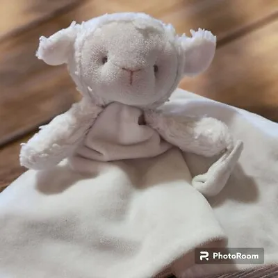 Carter's Lamb White Pacifier Holder Baby Security Blanket Lovey Stuffed Plush  • $12.99