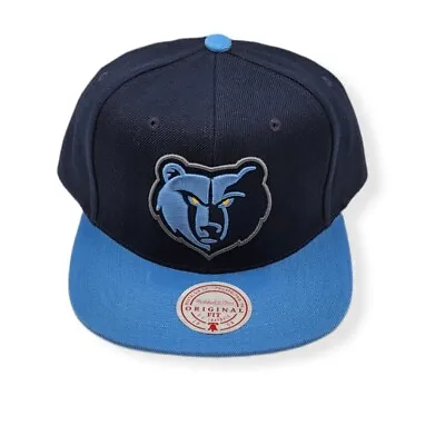 Mitchell & Ness Memphis Grizzlies Core Basic Navy/Lt Blue Adjustable Snapback • $34.99