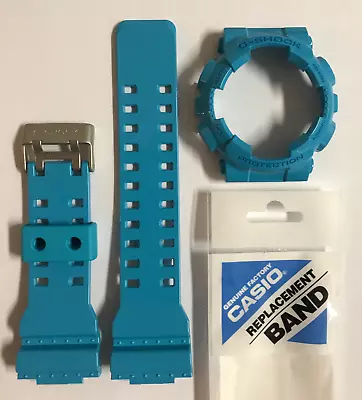 Casio Original G-Shock Band GA-110B-2 GA-110B Light  Blue Strap & Bezel   GA110 • $49