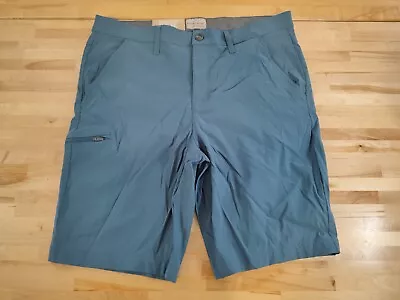 Men's Weatherproof Vintage QuickDry Lightweight Performance Shorts Blue Size 36 • $19.79