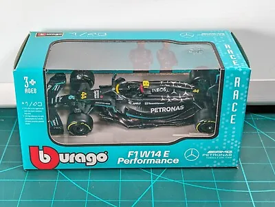 1:43 BURAGO Mercedes F1 W14 E Performanc #44 Season 2023 Lewis Hamilton 18-38080 • £10.99