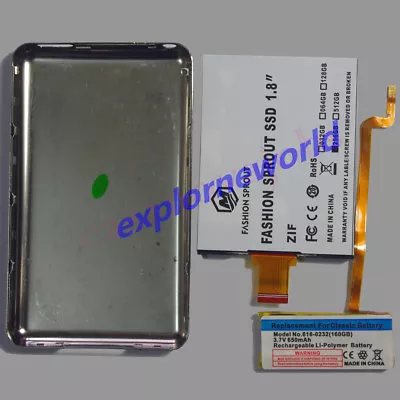 For IPod Classic & Video 256GB 1.8“ CE SSD + Case + Battery For MK1634GAL Repair • $129.99