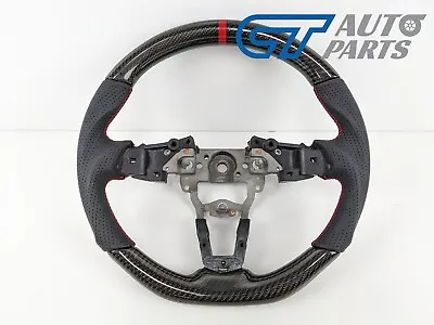 CF Carbon Leather Steering Wheel Red Stitching / Red Line For 15-22 Mazda MX5 ND • $599