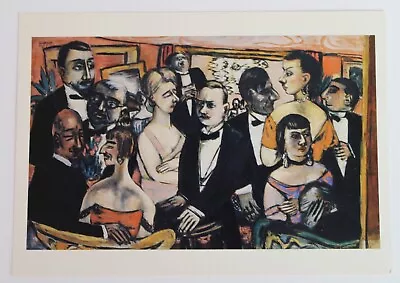 VTG Max Beckman Paris Society 1931 Oil On Canvas Guggenheim Museum Lithograph • $4.99