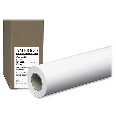 PM Company Amerigo 18  Wide Format Inkjet Paper  PMC09118 18 X500 Ft 2 Per/box • £19.23