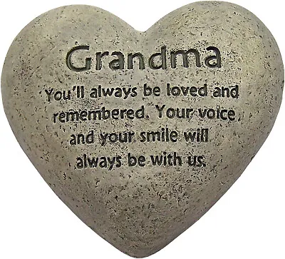 Heart Shaped Memorial Stone (Grandma)  • $14.88