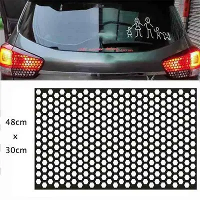 PVC Honeycomb Style Black Car Rear Tail Light Film Sticker Trim Wrap Accessories • $10.98