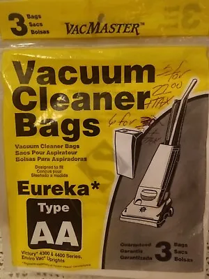 $10.78 • Buy Vacmaster Vacuum Cleaner Bags Part No 172 Eureka Type AA Victory 4300 4400 3 Bag