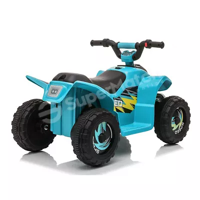 New Kids Ride-On ATV Quad Bike Toys Ride On Cars 6V Rechargeable Battery Blue • $89.59