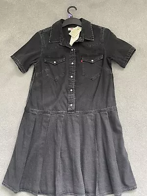 £10 • Buy Wimens Levis Black Denim Dress Size Xs Brand New With Tags