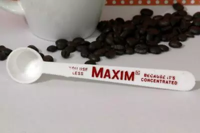 Vintage Red And White Maxim Coffee Promotional Scoop Spoon • $4.95