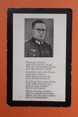 £28 • Buy WW2 German Death Card Officer & Company Commander Jan 1943 Stalingrad EK1 & 2