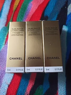 Chanel Sublimage La Creme Lumiere 5ml X 3 New Boxed • £29.99