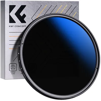 K&F Concept ND2-ND400 Variable Filter 37/40.5/43/46/49/52/55/58/62/67/72/77/82mm • $45.99