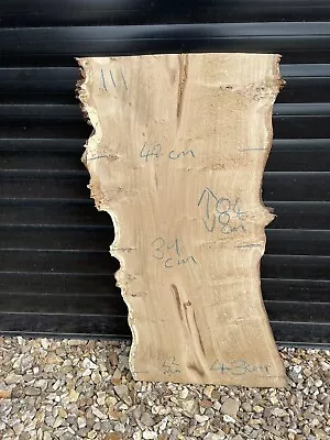 Oak  Burr Oak  Kiln Dried Live Edge Planed Hardwood 84 X 40cm X 22mm • £55