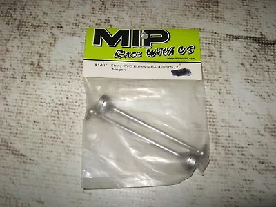 RC MiP Mugen MBX-4 Front CVD Drive Shafts Steel Chrome Silver (2) 1407 • $60.90