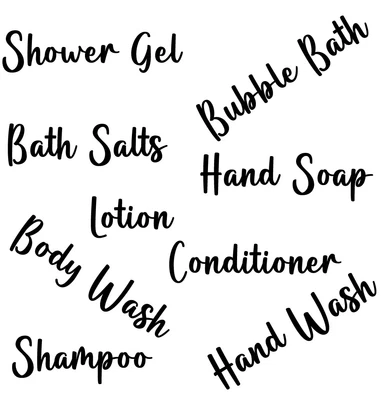 £1.65 • Buy Bathroom Vinyl Decal For Pump Dispenser Bottles Hinch  Labels- Stickers Pp
