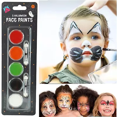 7Pack Halloween Face Painting Kit For Kids Adults Body Paint Set Horror Party UK • £3.59